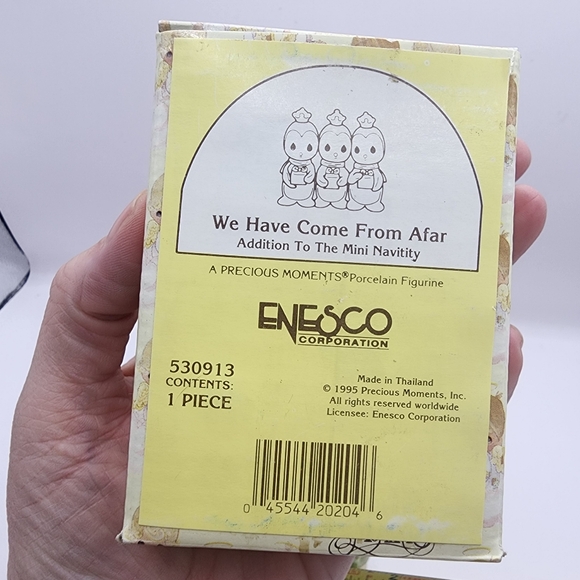 1995 Precious Moments - We Have Come From Afar 1.5" w Box Nativity Figurine - Picture 5 of 5